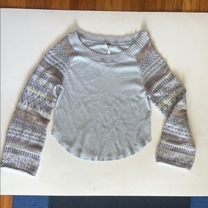 Free People waffle long sleeve